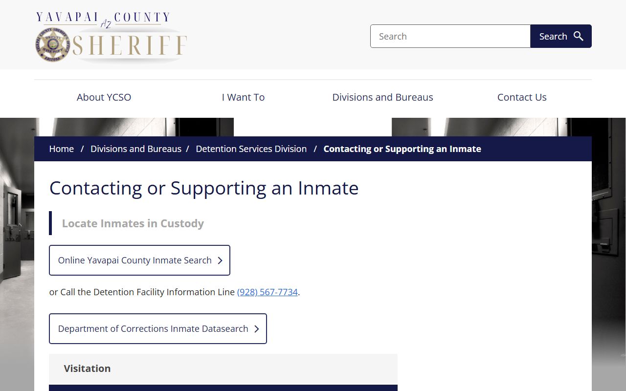 Yavapai County inmate contact information